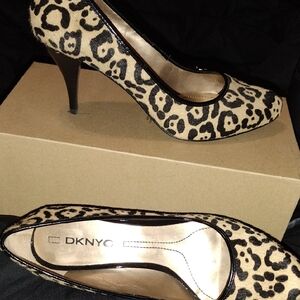 DKNYC Leopard Print Women's Heels